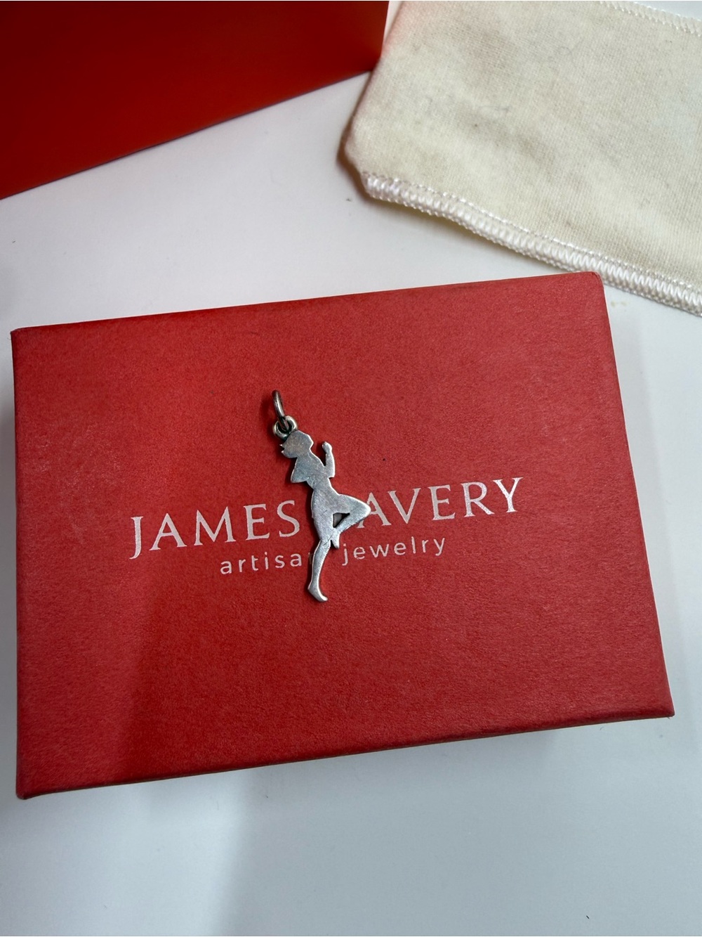 Retired James Avery Jogging /
Runner Sports Pendant or Charm